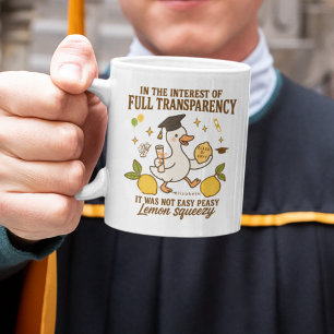 Inte lätt Peasy Lemon Squeezy Funny Studenten Gift Kaffemugg