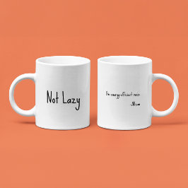 INTE Lazy, i energisnålt läge - roligt kontor Kaffemugg