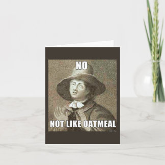 Inte lik Oatmeal Notecard Kort