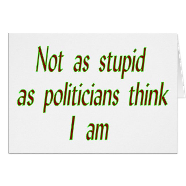 Inte lika dum hälsningskort (Framsidan Horizontal)