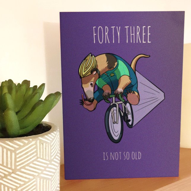 Inte lika gammal brasiliansk Tecknad i Träd Anteat Hälsningskort (Skapare uppladdad)