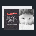 Inte lika tyst jullomsfoto julkort<br><div class="desc">Märk julhelgen med detta förtjusande helgdag av Berry Berry Sweet. Finns i andra färg.</div>