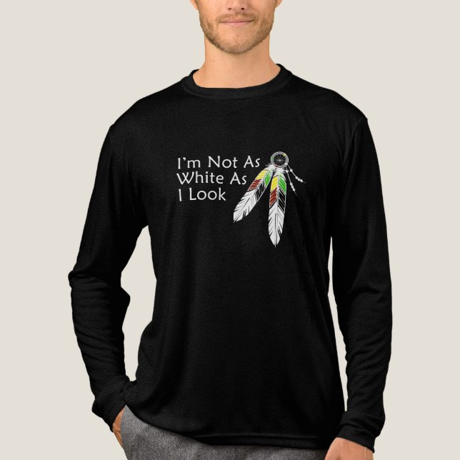 Inte lika vit som jag ser inhemsk T-Shirt (Framsida)