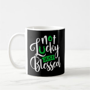 Inte Lucky, bara välsignad Klöver Shamrock St Patr Kaffemugg