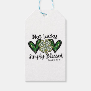 Inte Lucky, bara välsignad Lucky Charm St Patrick Presentetikett