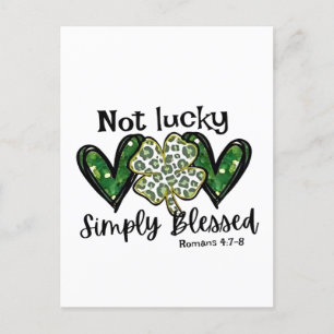 Inte Lucky, bara välsignad Lucky Charm St Patrick Vykort