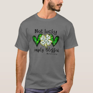 Inte Lucky Simple Blsed St.Patricks Day Faith Chr T Shirt