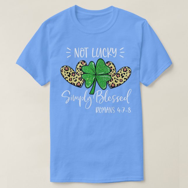 Inte Lucky Simple Blsed St T Shirt (Design framsida)