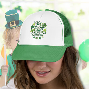 Inte lycklig, bara välsignad katolsk St. Patrick's Keps