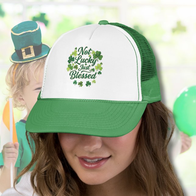 Inte lycklig, bara välsignad katolsk St. Patrick's Keps (Skapare uppladdad)
