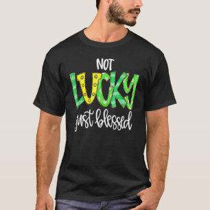 Inte lyckligt, bara välsignad med Horse Shoe St Pa T Shirt