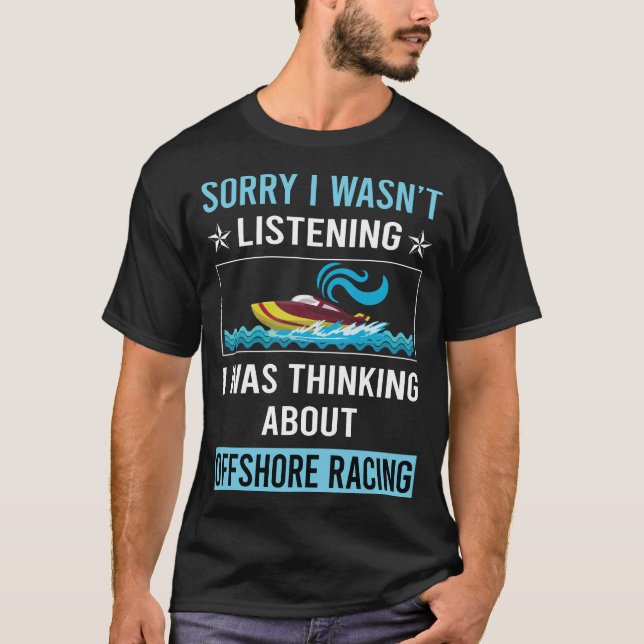 Inte lyssna på offshore-Tävla T Shirt (Framsida)