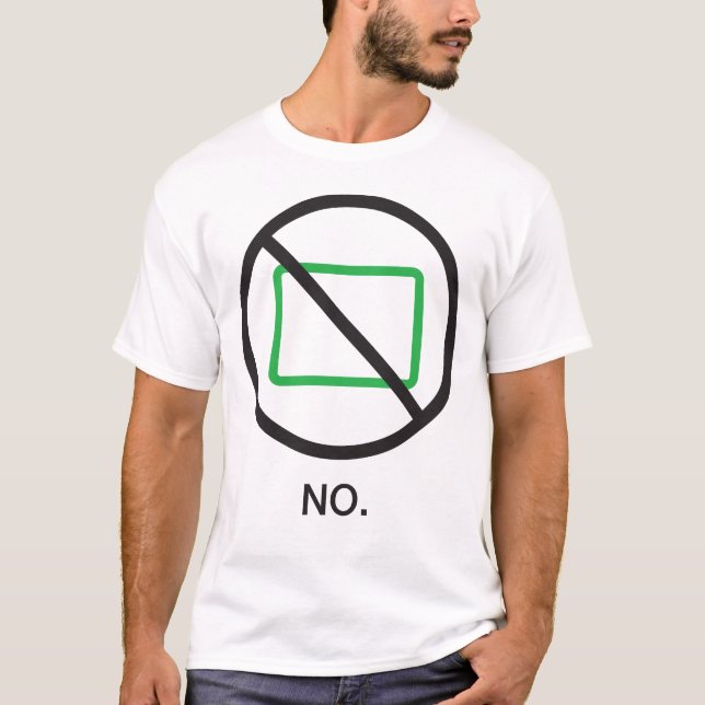 Inte Manar skjorta Tee Shirt (Framsida)