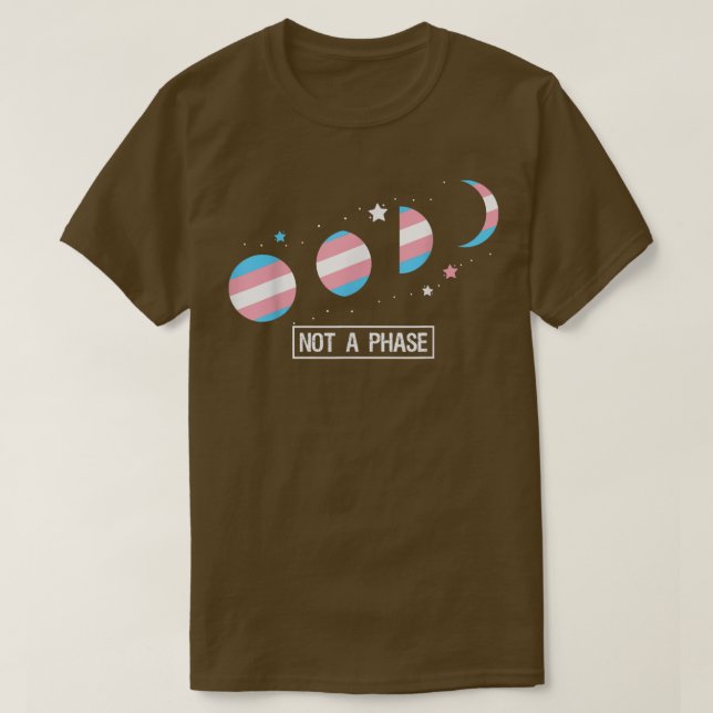 Inte Måne Trans-Flagga-LGBTQ-transformering T Shirt (Design framsida)