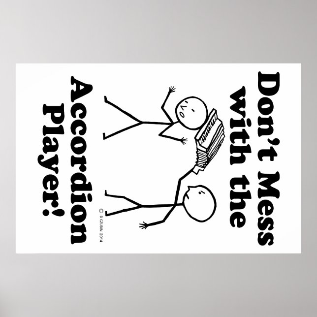  inte med Accordion Player Poster (Framsidan)