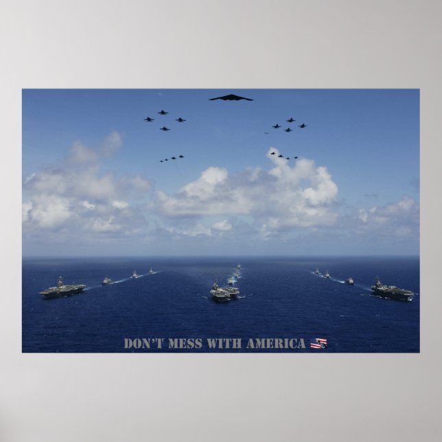 INTE  MED AMERICA-Poster Poster (Framsidan)
