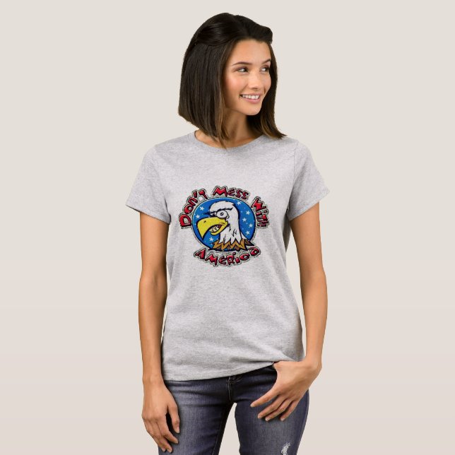  inte med Amerika T-shirt (Hel framsida)