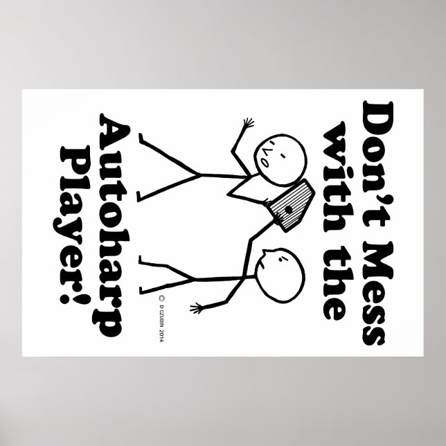  inte med Autoharp Player Poster (Framsidan)