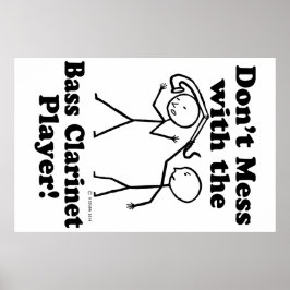 inte med Bass Clarinet Player Poster