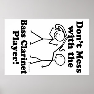 inte med Bass Clarinet Player Poster