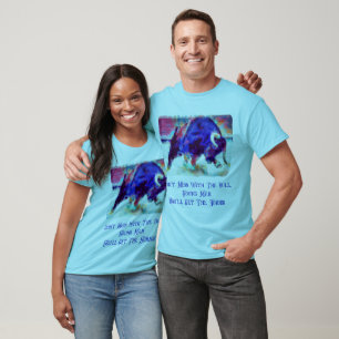  inte med Bulls Blue T Shirt