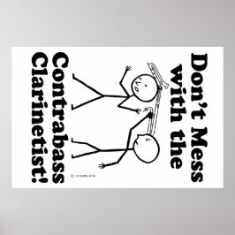 inte med Contrabass Clarinetist Poster