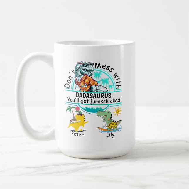  inte med dadasaurus sommarkaffe mugg (Vänster)