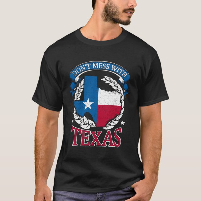  inte med delstaten Texas T Shirt (Framsida)