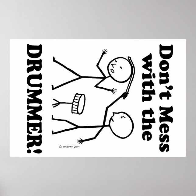  inte med Drummer Poster (Framsidan)