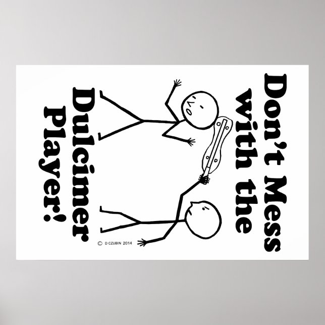  inte med Dulcimer Player Poster (Framsidan)