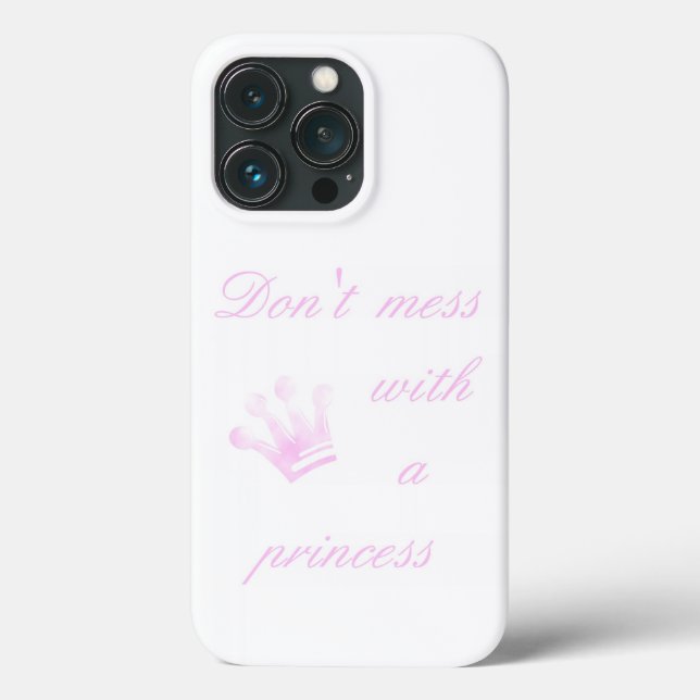  inte med en prinsessa - White iphone case (Baksida)