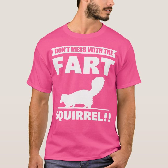  inte med fart-ekorren Skunk Älskare T Shirt (Framsida)