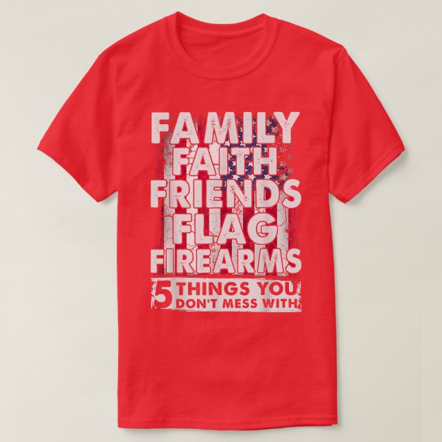  inte med fem familjefäder Flagga Fibre T Shirt (Design framsida)