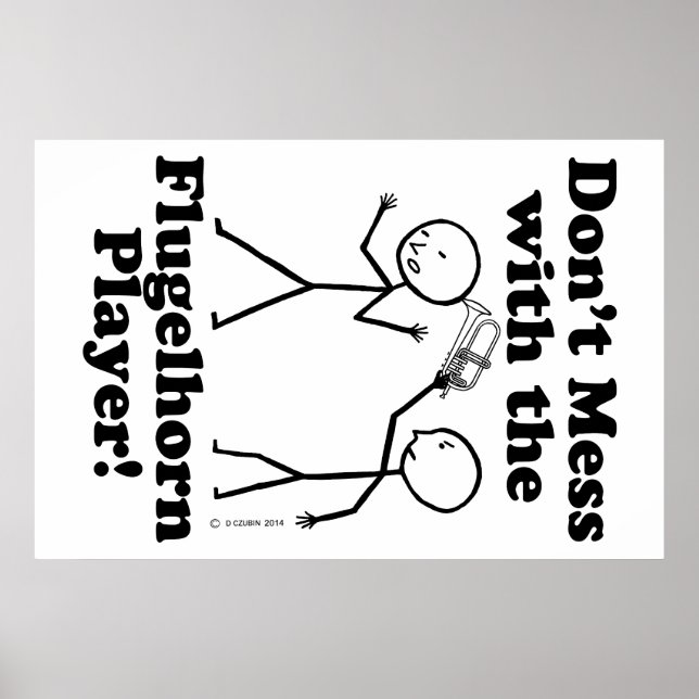  inte med Flugelhorn Player Poster (Framsidan)