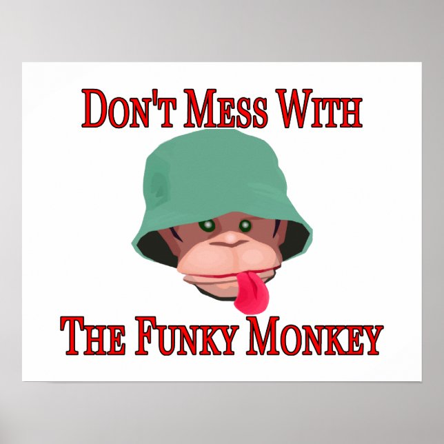  inte med Funkyns apa Poster (Framsidan)