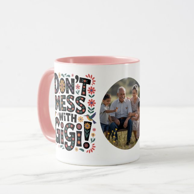  inte med Gigi PHOTO Gift Mugg (Framsida vänster)