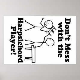  inte med Harpsichord Player Poster