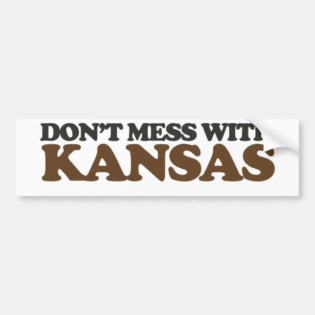  inte med Kansas Bildekal (Framsidan)