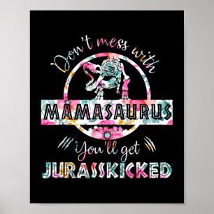 inte med Mamasaurus t Rex Dinosaur Mamma Poster