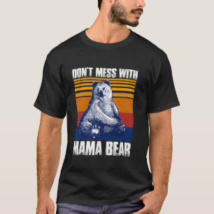  inte med Mamma Bear Funny Mamma Bear Long Sle T Shirt