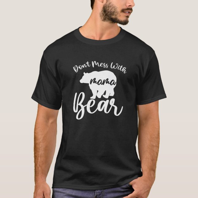  inte med Mamma Bear Mamma Mamma Mor dag P T Shirt (Framsida)