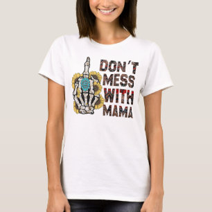 inte med Mamma, skum mamma-gåva T Shirt