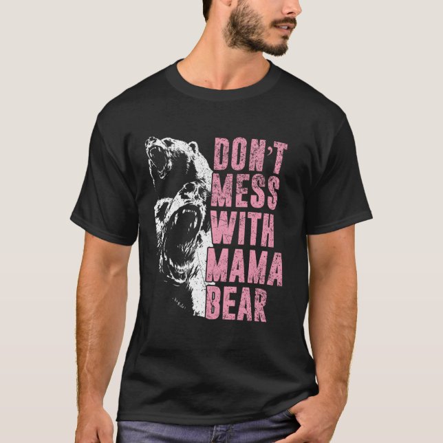  inte med Mammans Mamma Bear T Shirt (Framsida)