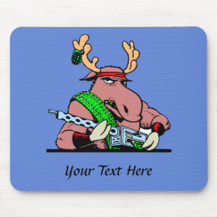 inte med Maskin Gun Moose Musmatta