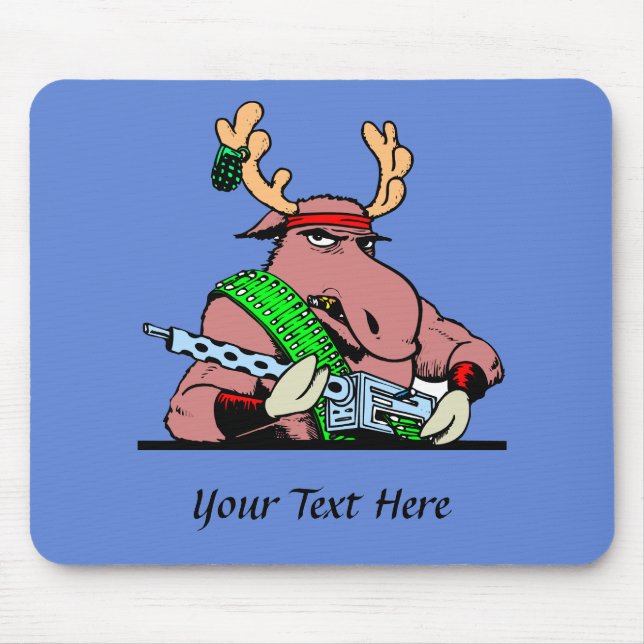  inte med Maskin Gun Moose Musmatta (Framsidan)