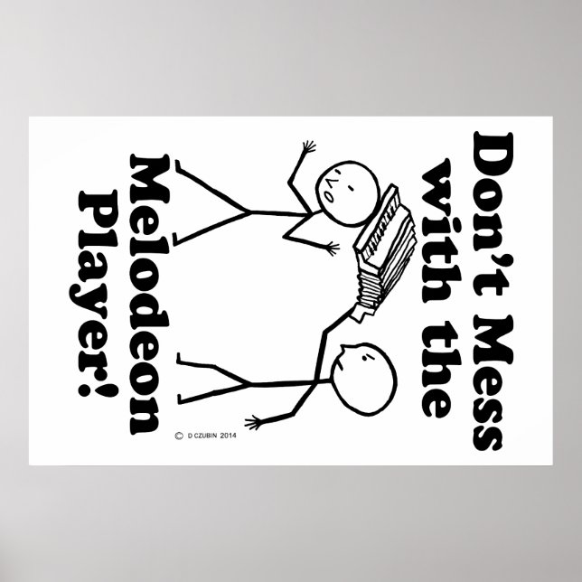  inte med Melodeon Player Poster (Framsidan)