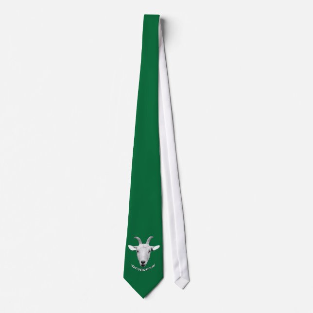  inte med mig goat Necktie Slips (Framsida)