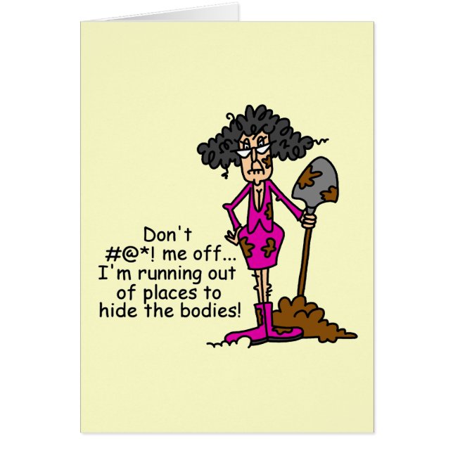  inte med mig hälsningskort (Framsidan)