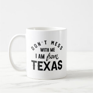  inte med mig jag är från Texas Kaffemugg