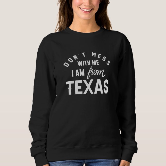  inte med mig jag är från Texas T Shirt (Framsida)